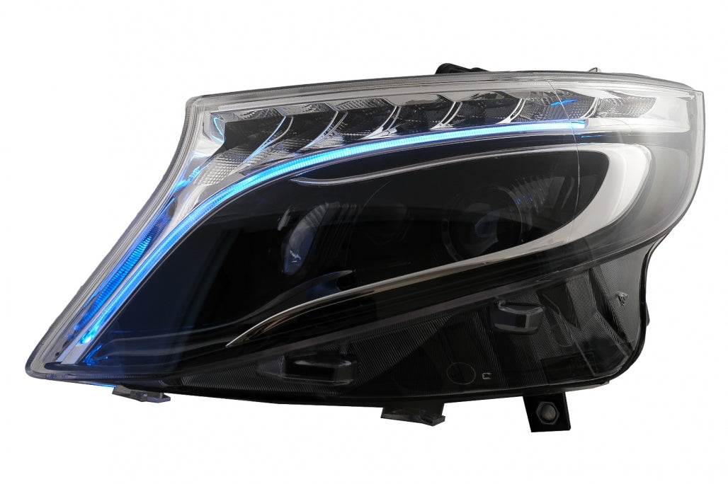 LED Headlights for Mercedes V-Class W447 Vito (2014–2017) Halogen LHD