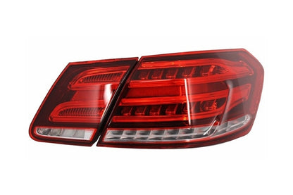 LED Light Bar Taillights Red Clear Facelift Conversion for Mercedes E-Class W212 Sedan (2009–2013)