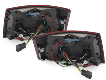 LED Light Bar Taillights Red  Crystal for Audi A6 4F Limousine (2004–2008)