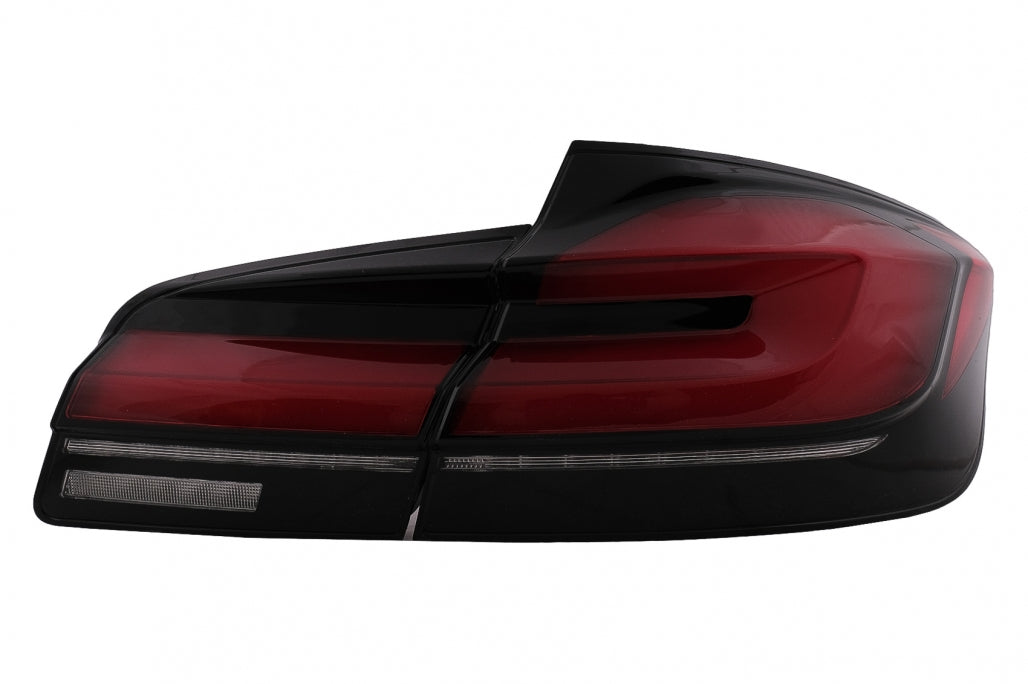 LED Taillights G30 Style Red Black Sequential for BMW 5 Series F10 (2011–2017)