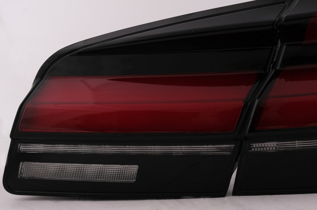 LED Taillights G30 Style Red Black Sequential for BMW 5 Series F10 (2011–2017)