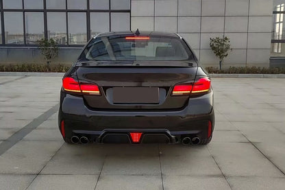 LED Taillights G30 Style Red Black Sequential for BMW 5 Series F10 (2011–2017)