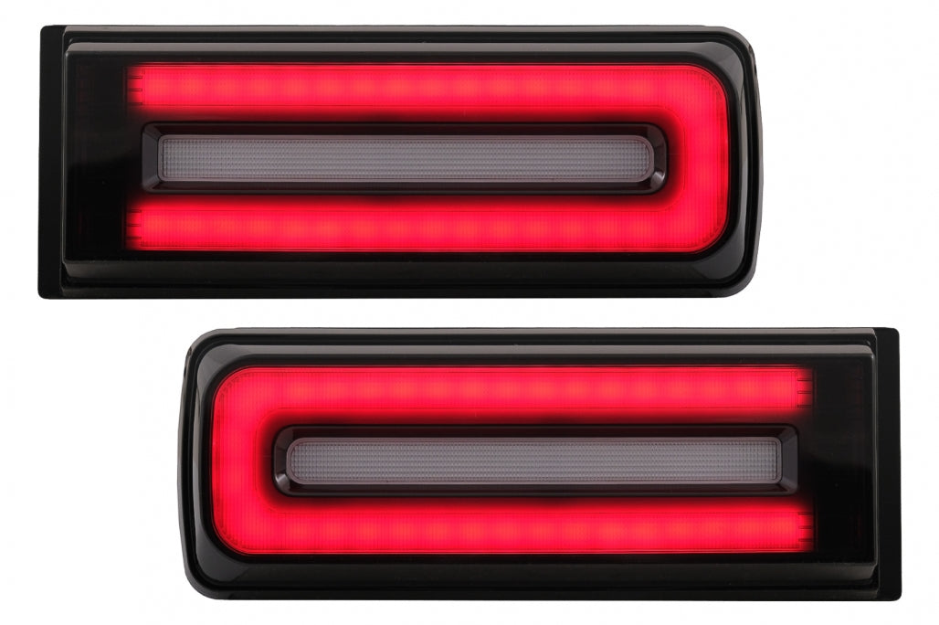 LED Taillights Light Bar 2018 Facelift Design Dynamic Sequential Black for Mercedes G-Class W463 (2008–2017)