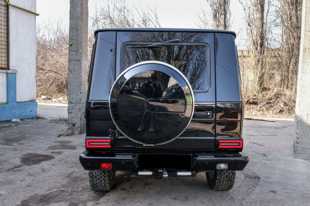 LED Taillights Light Bar 2018 Facelift Design Dynamic Sequential Black for Mercedes G-Class W463 (2008–2017)