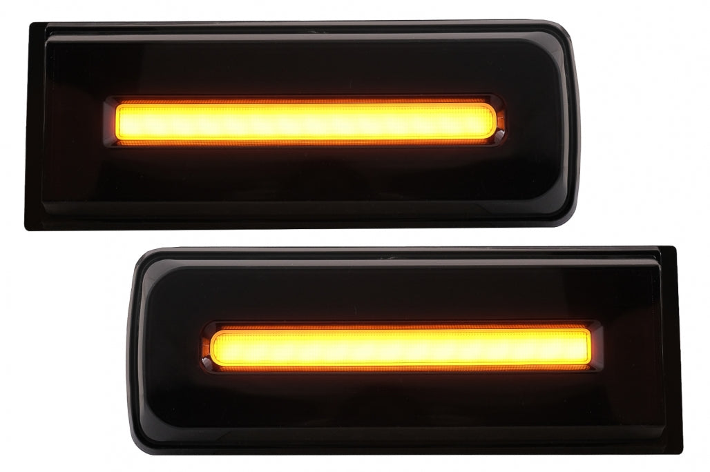 LED Taillights Light Bar 2018 Facelift Design Dynamic Sequential Black for Mercedes G-Class W463 (2008–2017)