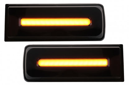 LED Taillights Light Bar 2018 Facelift Design Dynamic Sequential Black for Mercedes G-Class W463 (2008–2017)