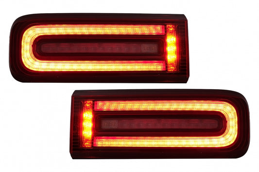 LED Taillights Light Bar Red Smoke Dynamic Sequential Design for Mercedes G-Class W463 Facelift (2018–2022)