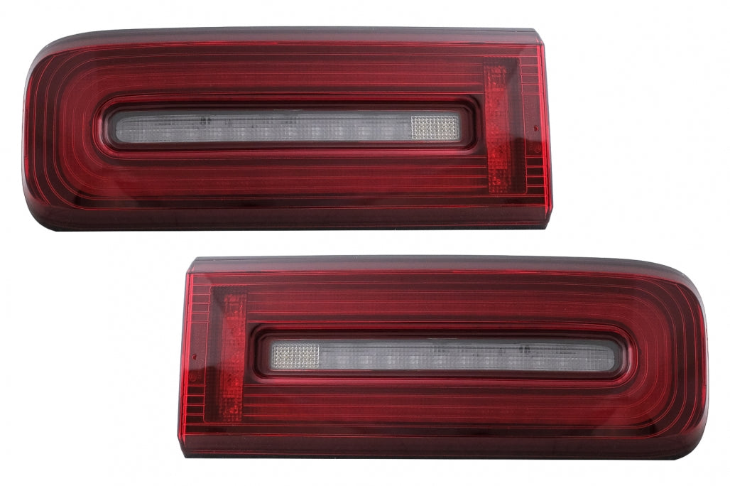LED Taillights Light Bar Red Smoke Dynamic Sequential Design for Mercedes G-Class W463 Facelift (2018–2022)