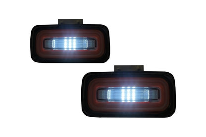 LED Taillights Light Bar Smoke Design with Rear Bumper Fog Lamp for Mercedes G-Class W463 (1989–2015)