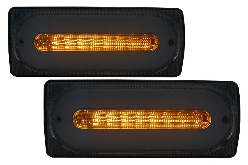 LED Taillights Light Bar Smoke Design with Rear Bumper Fog Lamp for Mercedes G-Class W463 (1989–2015)