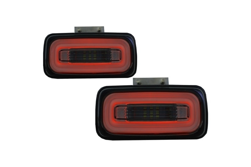 LED Taillights Light Bar Smoke Design with Rear Bumper Fog Lamp for Mercedes G-Class W463 (1989–2015)