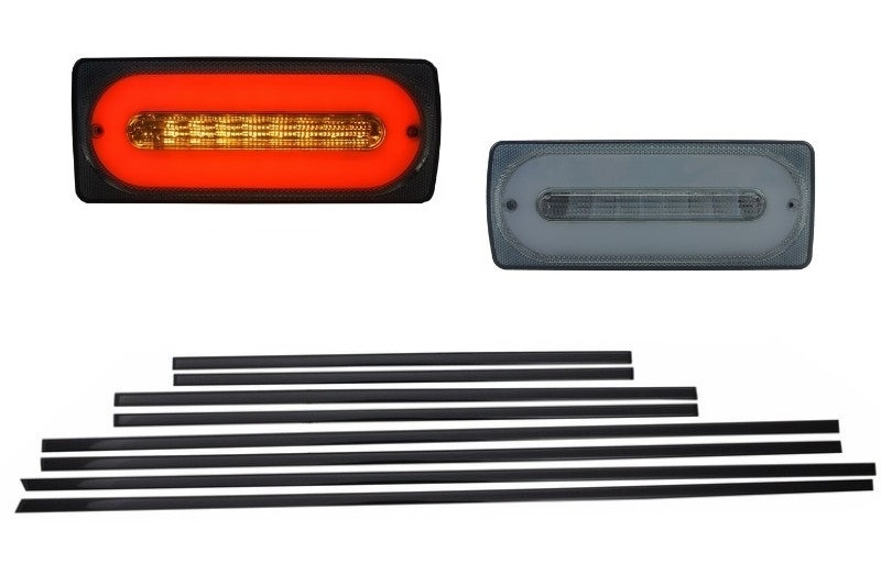 LED Taillights Light Bar Smoke with Door Moldings for Mercedes G-Class W463 (1989–2015)