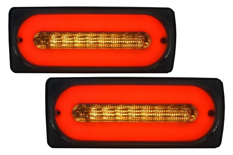 LED Taillights Light Bar Smoke with Door Moldings for Mercedes G-Class W463 (1989–2015)