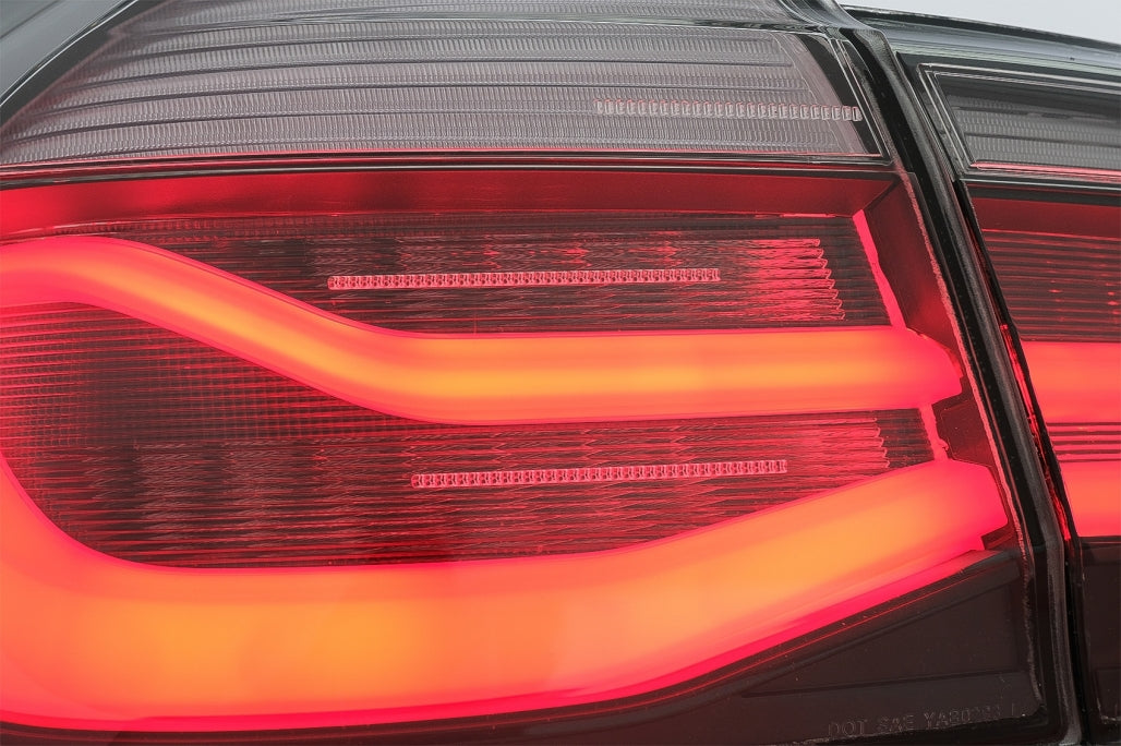 LED Taillights M Look Black Line for BMW 3 Series F30 F35 F80 (2011–2019)