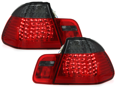 LED Taillights for BMW 3 Series E46 Sedan (1998–2001) Red Smoke