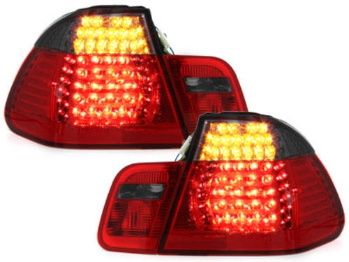 LED Taillights for BMW 3 Series E46 Sedan (1998–2001) Red Smoke