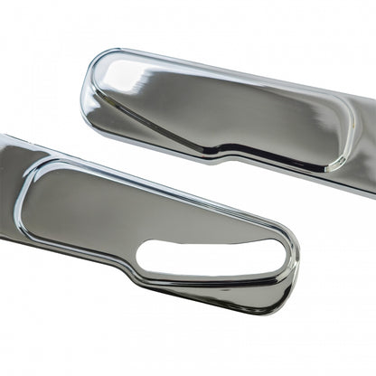 Left Chrome Seat Covers 2-Piece for Mercedes Pagoda W113 Series 1 (1963–1968)