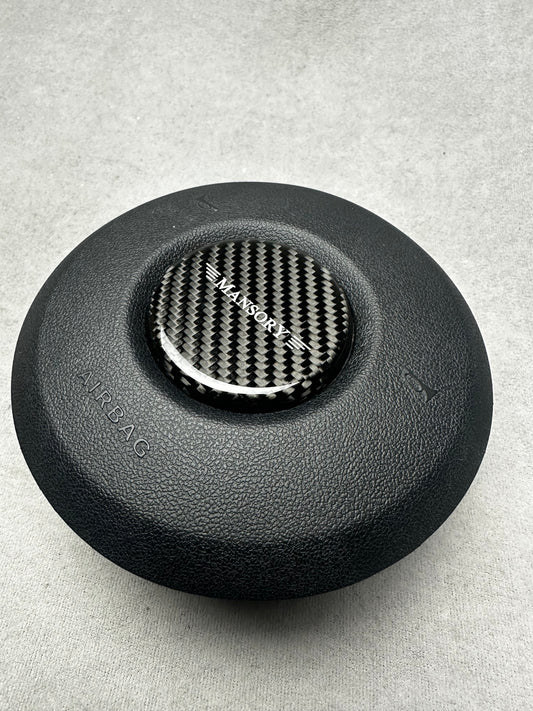 Mansory Carbon Emblem for Airbag Steering Wheel – Premium carbon fiber badge for 2024+ Mercedes models