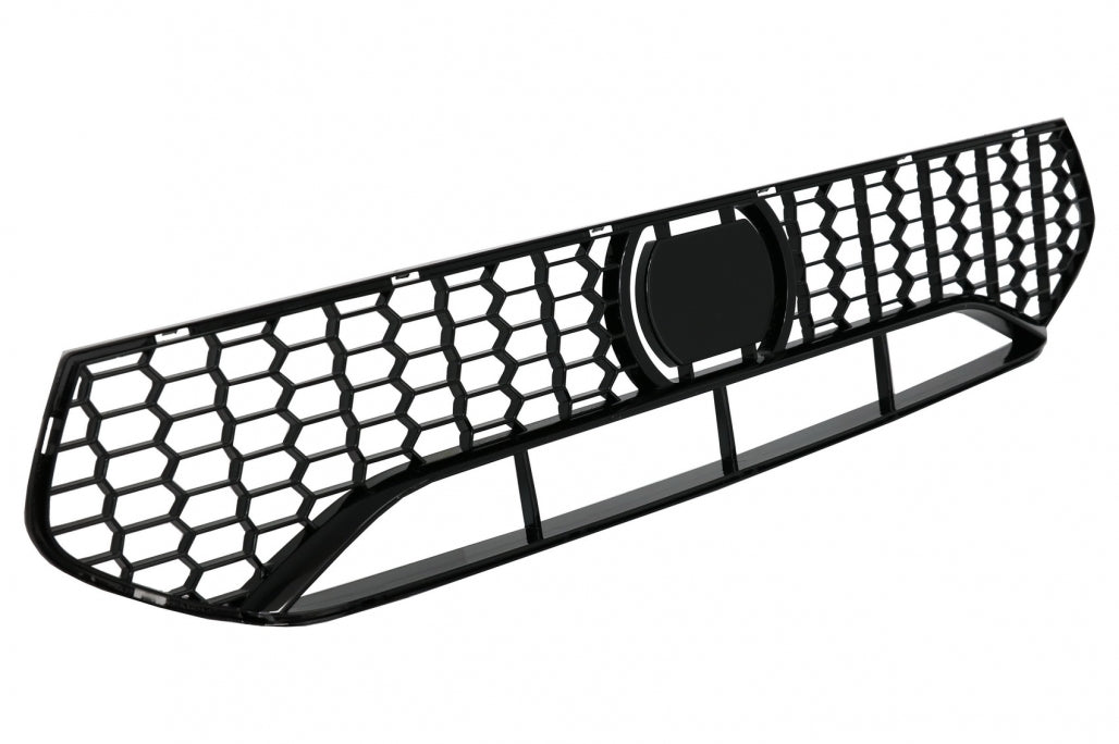 Middle Lower Grille ACC Compatible Piano Black for BMW 5 Series G30 G31 M5 Bumper (2017–2019)