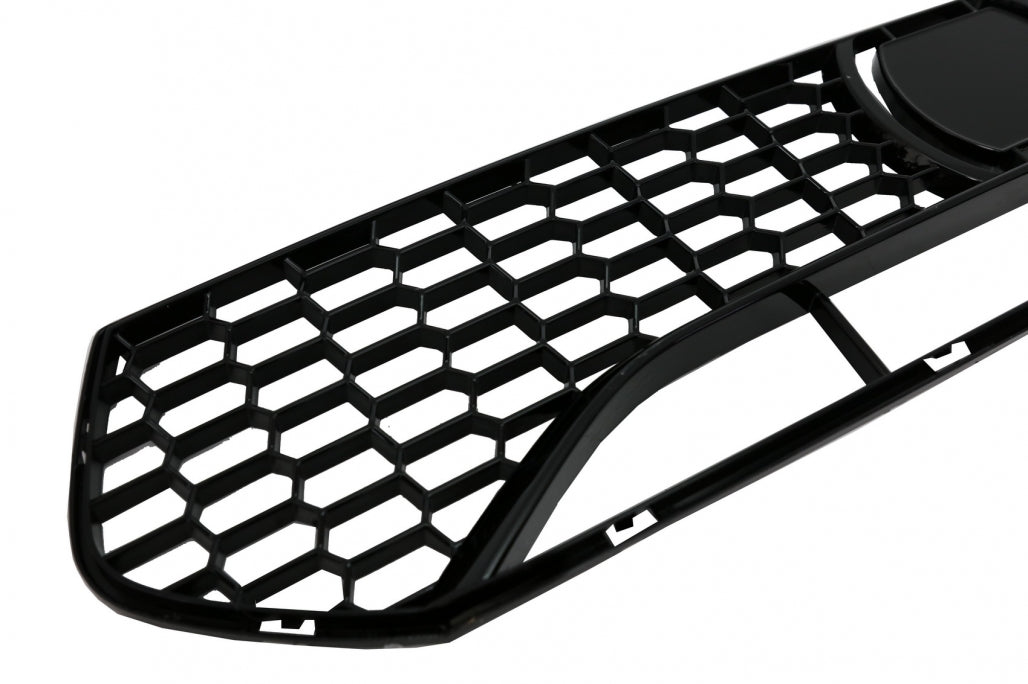 Middle Lower Grille ACC Compatible Piano Black for BMW 5 Series G30 G31 M5 Bumper (2017–2019)