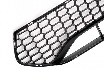Middle Lower Grille Piano Black for BMW 5 Series G30 G31 M5 Bumper (2017–2019)