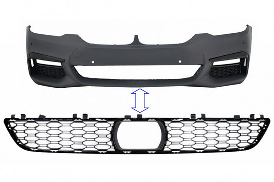 Middle Lower Grille for M-Tech Bumper with ACC BMW 5 Series G30 G31 (2017–2019)