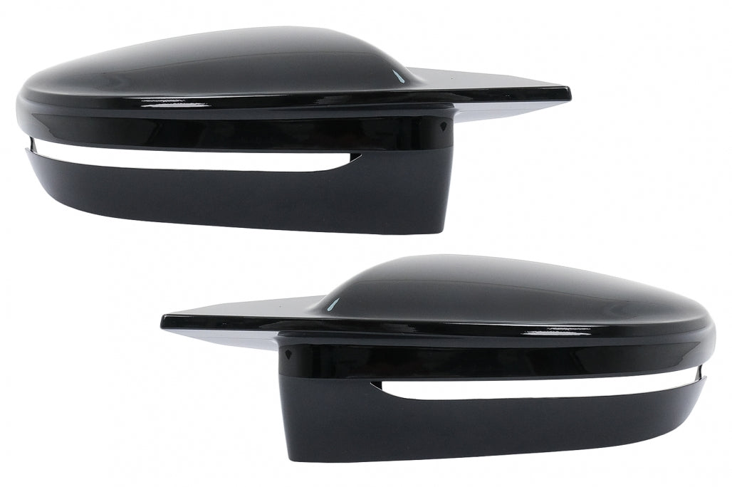Mirror Covers Glossy Black M Sport Style for BMW G Series LHD (5/6/7/8 Series 2015–2019)