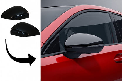 Mirror Covers Night Package Look Piano Black for Mercedes A-Class W177 V177 CLA C118 X118 (2018–Up)