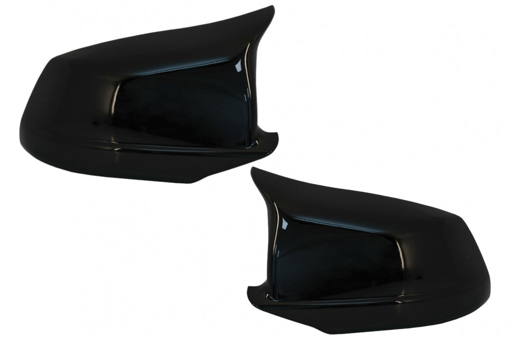 Mirror Covers Piano Black M Design for BMW 5 Series F10 F11 F18 Non-LCI (2010–2013)