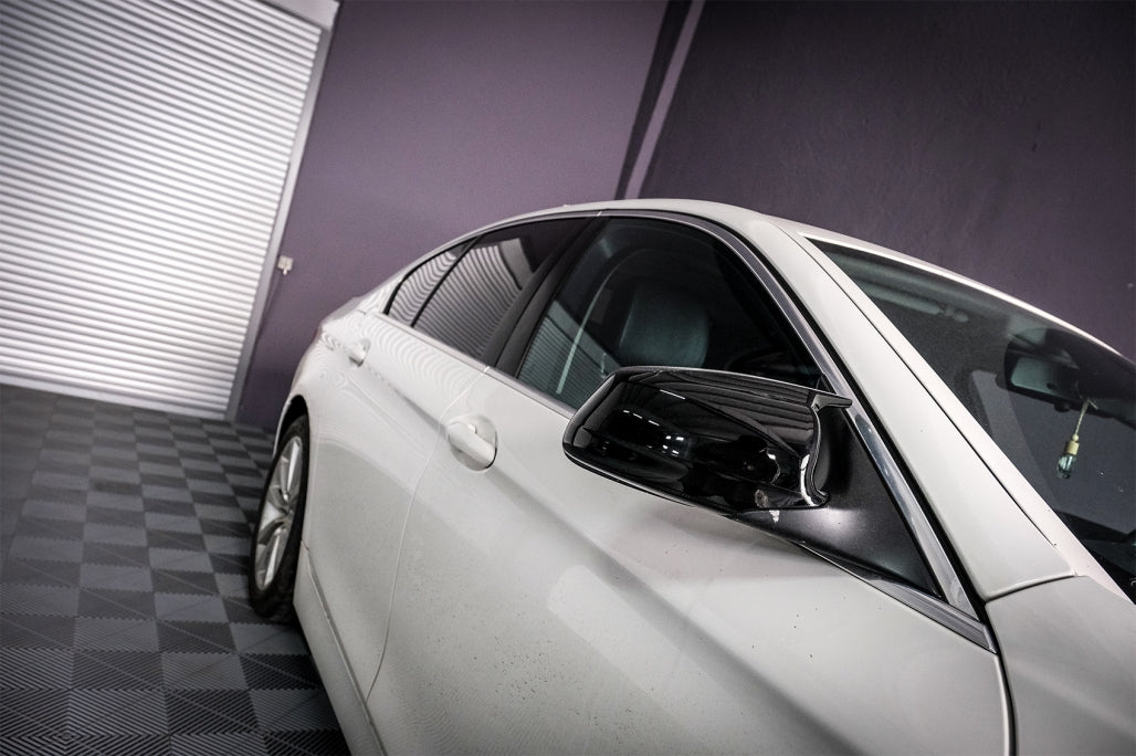 Mirror Covers Piano Black M Design for BMW 5 Series F10 F11 F18 Non-LCI (2010–2013)