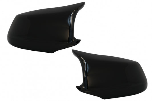 Mirror Covers Piano Black M Design for BMW 5 Series F10 F11 F18 Non-LCI (2010–2013)