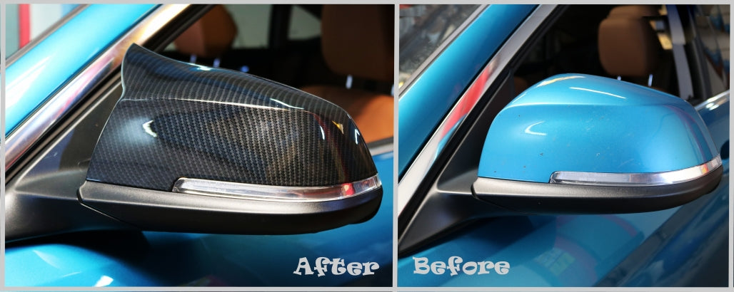 Mirror Covers Real Carbon Fiber for BMW 1 2 3 4 Series