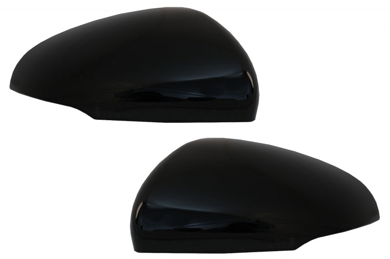 Mirror Covers with Front Bumper Side Vents Piano Black for Mercedes A-Class W177 V177 (2018–2022)