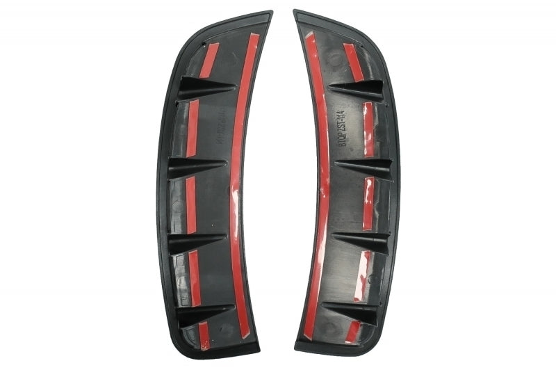 Mirror Covers with Front Bumper Side Vents Piano Black for Mercedes A-Class W177 V177 (2018–2022)