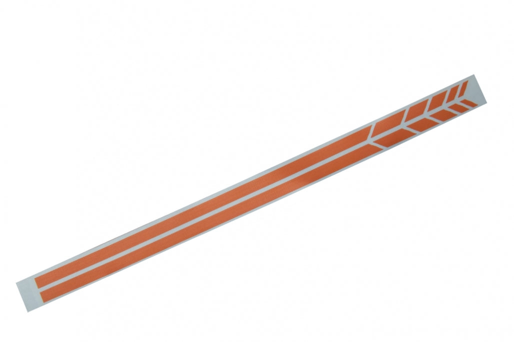 Mirror Stickers Matte Orange for Mercedes Models (Universal Fit 30 cm)