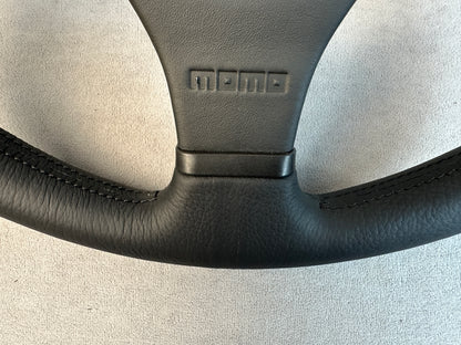 Mitsubishi Lancer Evolution 7 8 9 MOMO Leather Steering Wheel with Leather Center Airbag