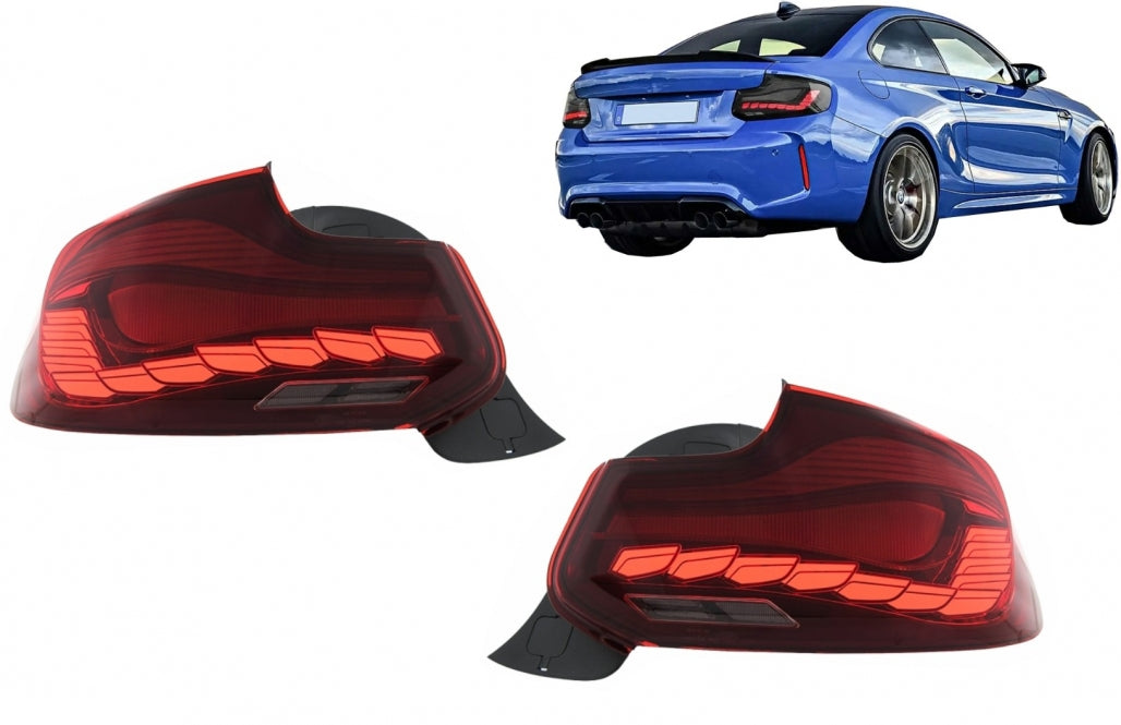 OLED Taillights M4 Design Dynamic Sequential for BMW 2 Series F22 F23 & M2 F87 (2014–2020)