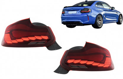 OLED Taillights M4 Design Dynamic Sequential for BMW 2 Series F22 F23 & M2 F87 (2014–2020)