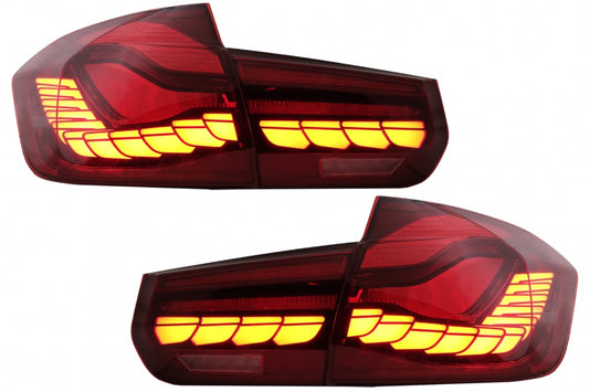 OLED Taillights M4 Design Red Clear for BMW 3 Series F30 F35 F80 (2011–2019)