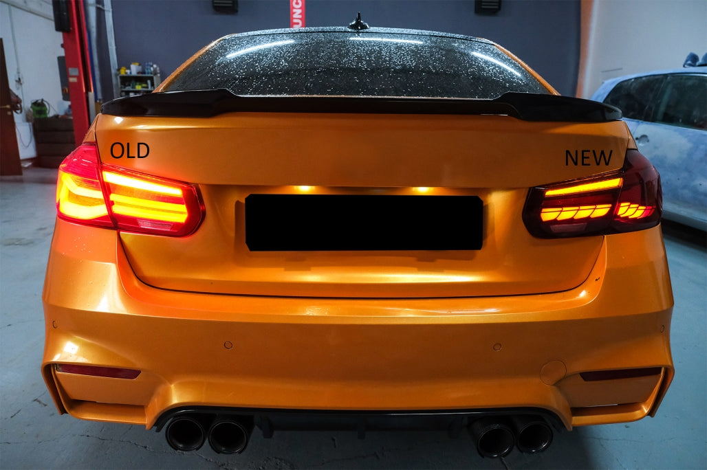 OLED Taillights M4 Design Red Clear for BMW 3 Series F30 F35 F80 (2011–2019)