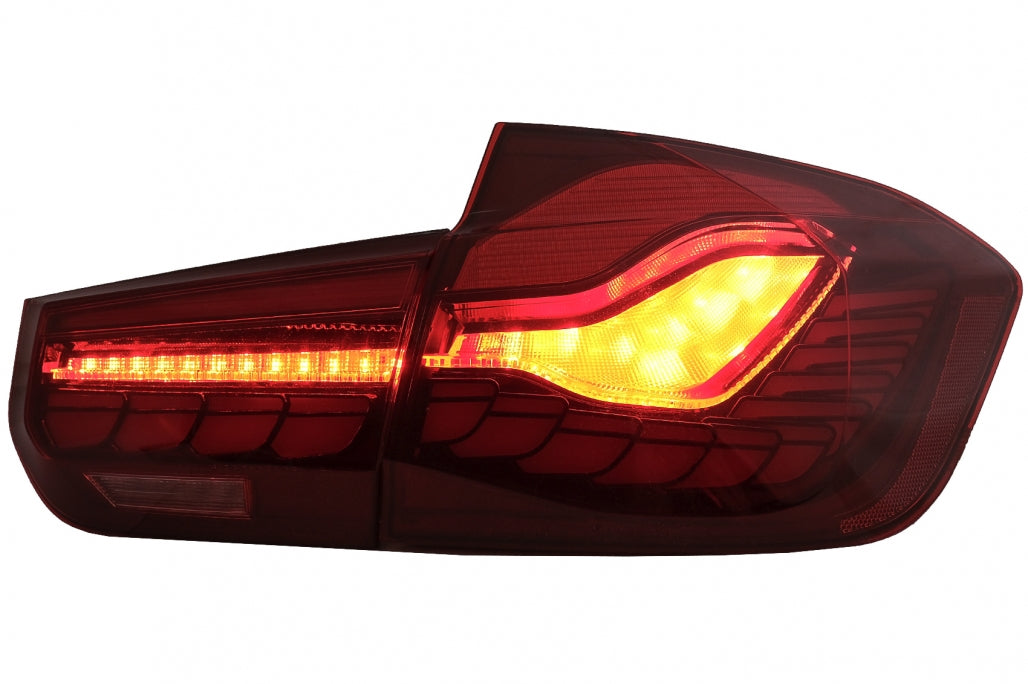 OLED Taillights M4 Design Red Clear for BMW 3 Series F30 F35 F80 (2011–2019)