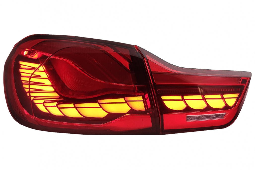 OLED Taillights Red Clear Dynamic Sequential for BMW 4 Series F32 F33 F36 / M4 F82 F83 (2013–2019)