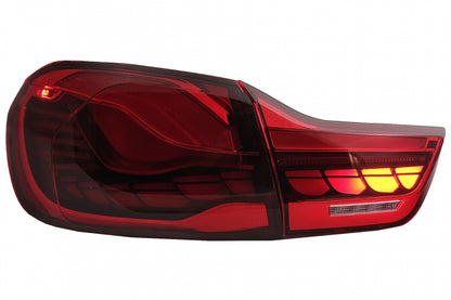 OLED Taillights Red Clear Dynamic Sequential for BMW 4 Series F32 F33 F36 / M4 F82 F83 (2013–2019)