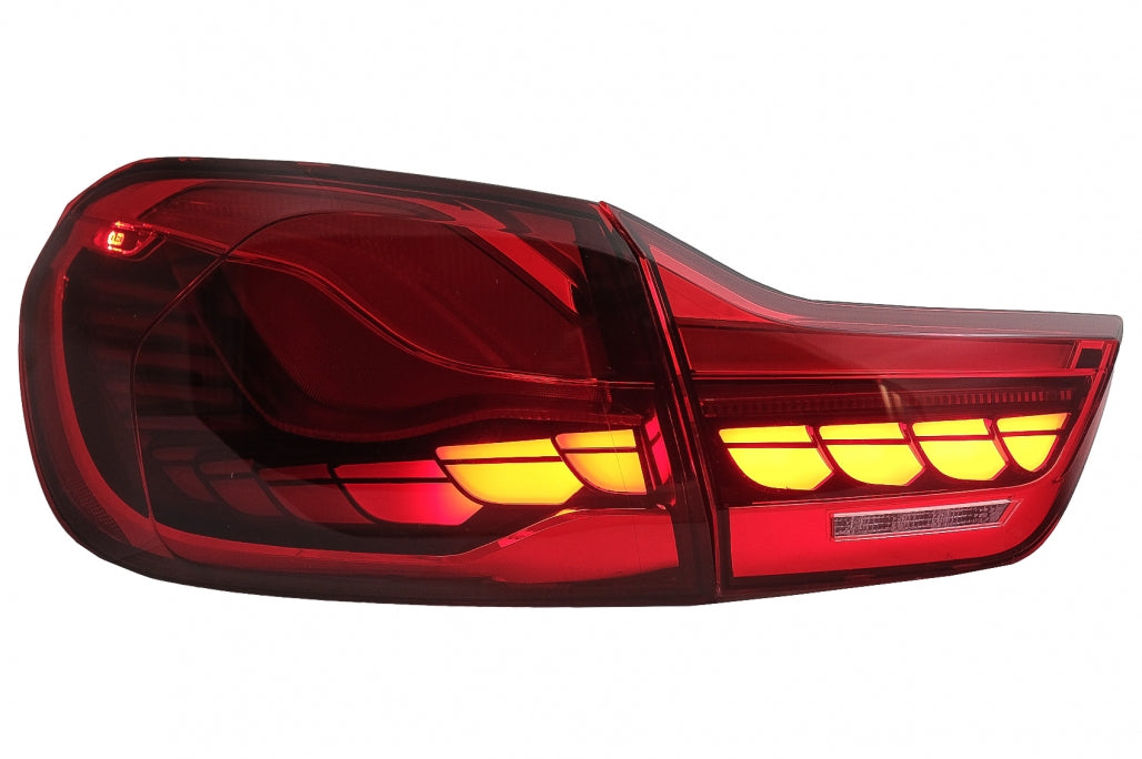 OLED Taillights Red Clear Dynamic Sequential for BMW 4 Series F32 F33 F36 / M4 F82 F83 (2013–2019)