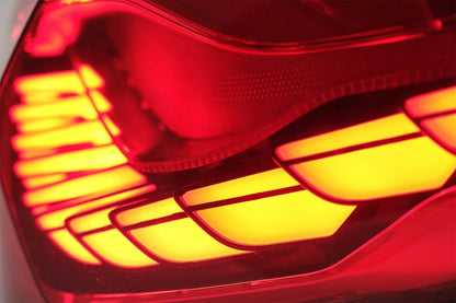OLED Taillights Red Clear Dynamic Sequential for BMW 4 Series F32 F33 F36 / M4 F82 F83 (2013–2019)