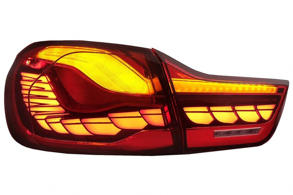 OLED Taillights Red Clear Dynamic Sequential for BMW 4 Series F32 F33 F36 / M4 F82 F83 (2013–2019)