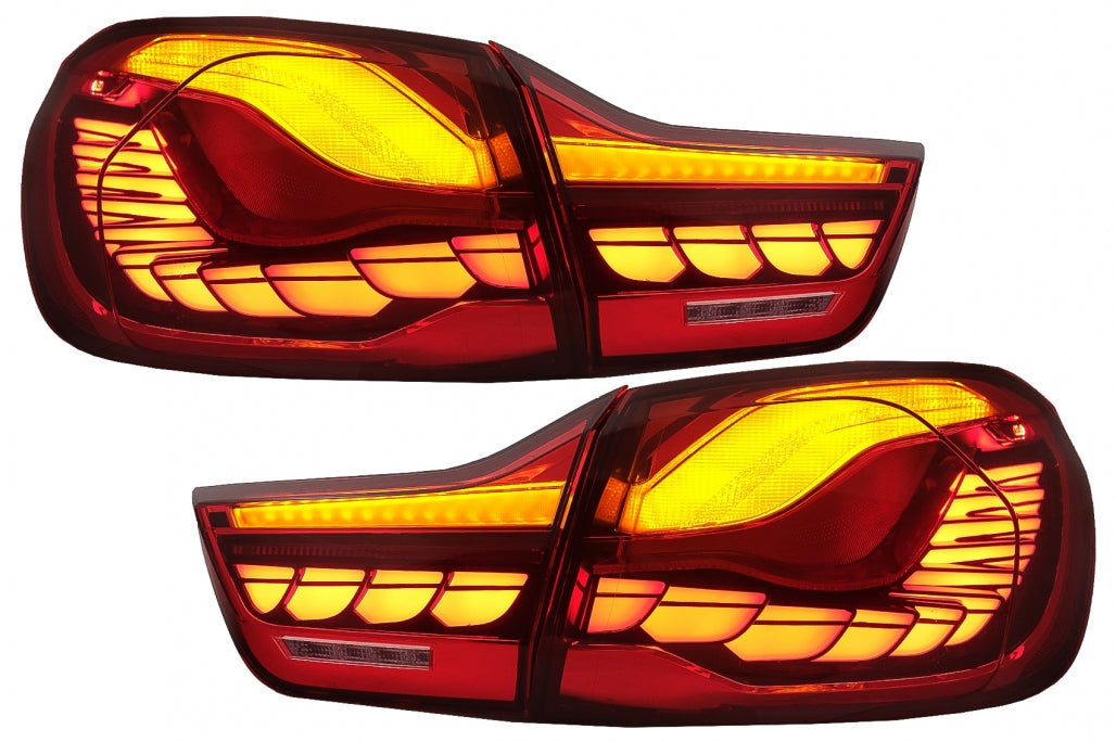 OLED Taillights Red Clear Dynamic Sequential for BMW 4 Series F32 F33 F36 / M4 F82 F83 (2013–2019)