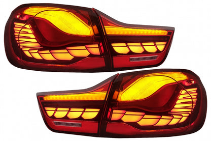 OLED Taillights Red Clear Dynamic Sequential for BMW 4 Series F32 F33 F36 / M4 F82 F83 (2013–2019)
