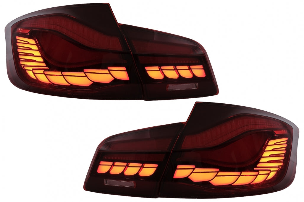 OLED Taillights Red Clear Sequential LED for BMW 5 Series F10 Sedan (2011–2017)