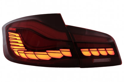 OLED Taillights Red Clear Sequential LED for BMW 5 Series F10 Sedan (2011–2017)